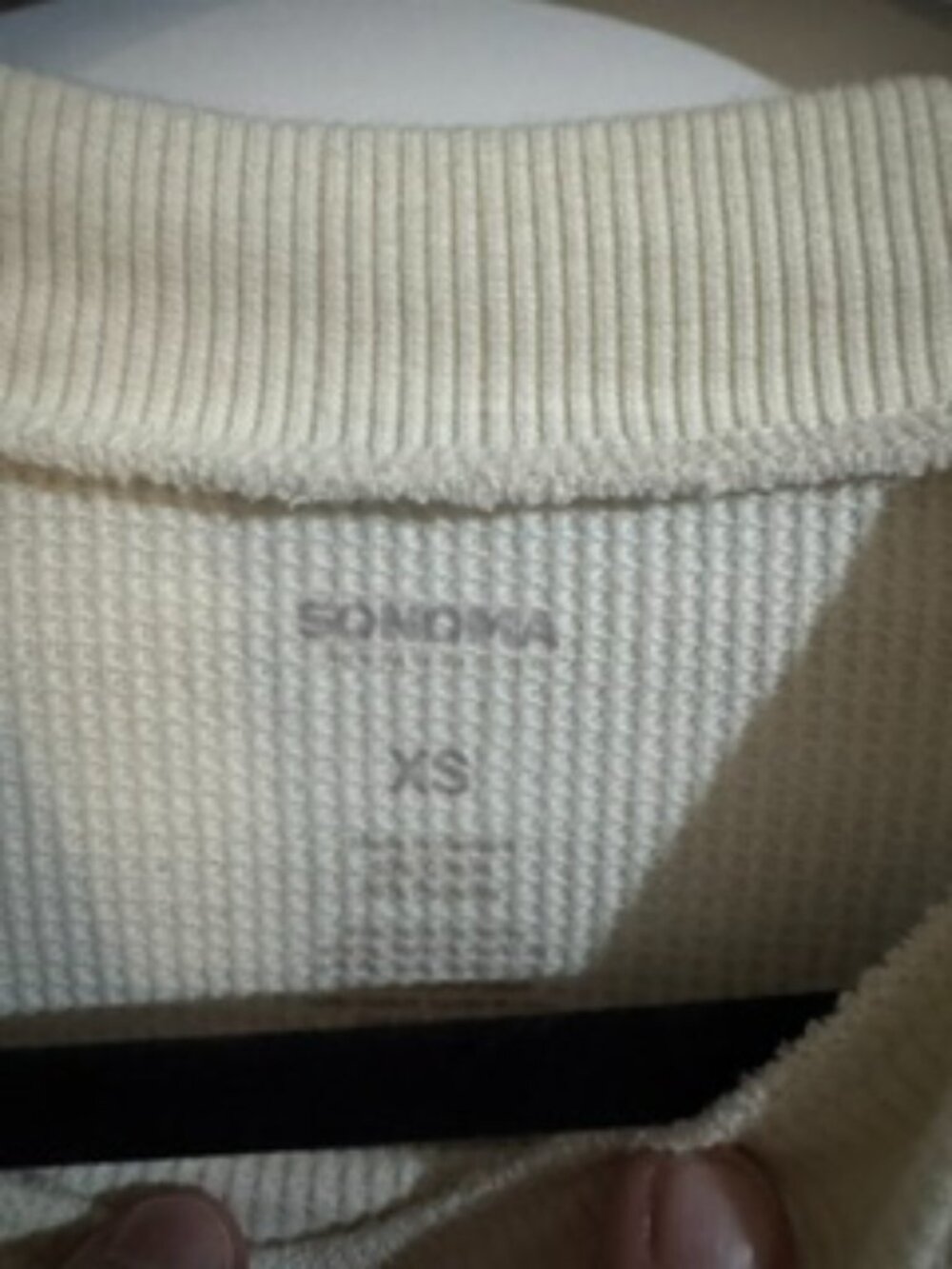 Sonoma Lightweight Waffle Thermal Top – XS (Juniors Fit) - Like New - Picture 3 of 4